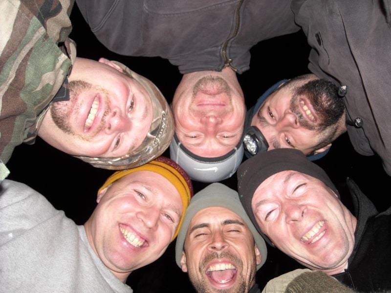 Campin with the boys in November