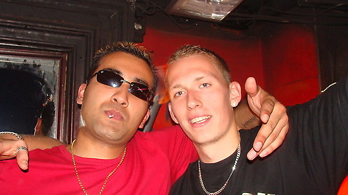 me on the left